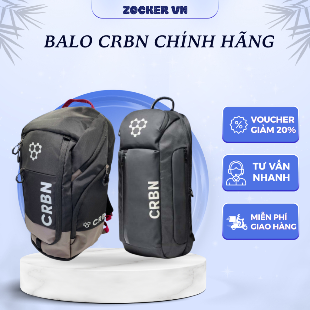 Balo CRBN Chính Hãng – Thiết Kế Thời Trang, Đựng Được Vợt Pickleball, Dung Tích Rộng & Siêu Bền