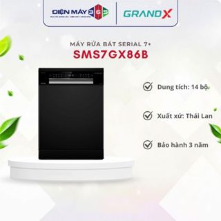Máy Rửa Bát Lắp Đặt Độc Lập Hoặc Âm Tủ Serial 7 SMS7GX86B  – Tiết Kiệm Điện Nước, Vận Hành Êm Ái