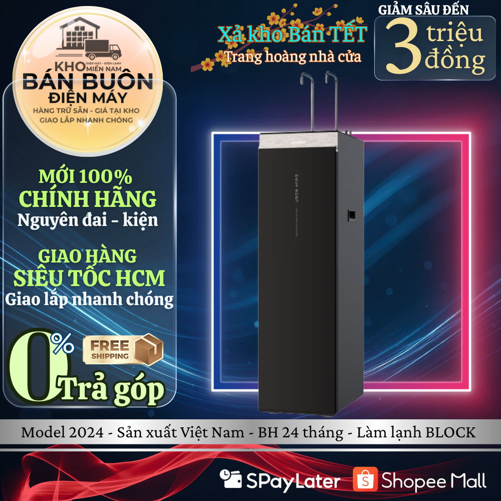 KG12A8 Máy lọc nước Kangaroo RO Hydrogen 12 lõi – Nóng lạnh Block, tạo nước kiềm KG12A8