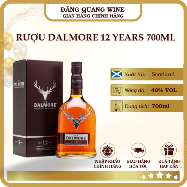 Rượu Dalmore 12 Years 700ML