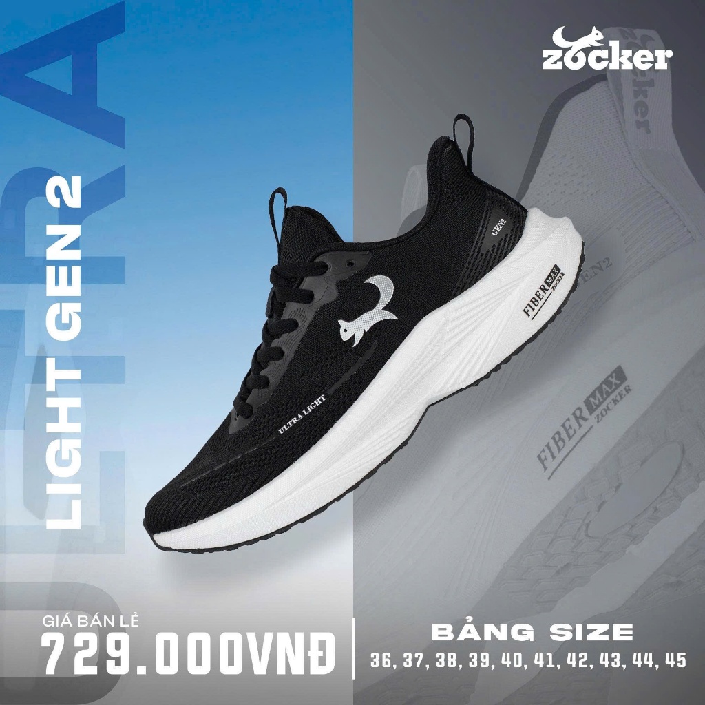 Giày Thể Thao Pickelball Zocker Light gen 2