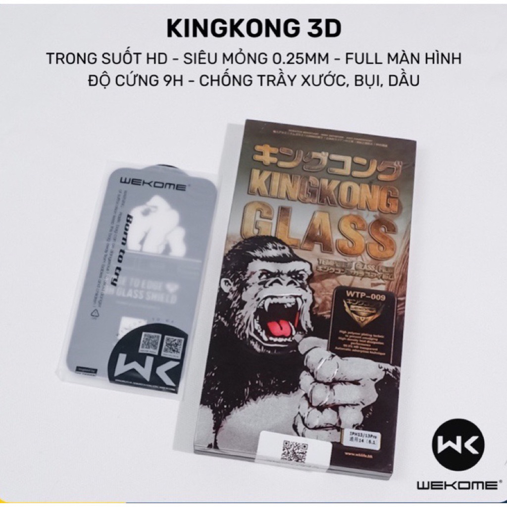 Cường Lực Kingkong Iphone 15promax/15pro/15plus/15/14promax/14pro/14/13promax/13pro/13/12promax/12/1