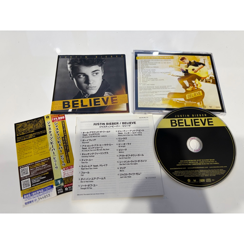 JUSTIN BIEBER - Believe Japan CD chính hãng
