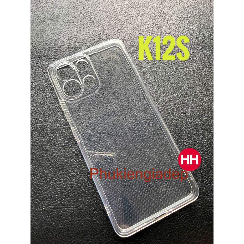Ốp lưng dẻo Oppo K12S trong suốt, bảo vệ Camera