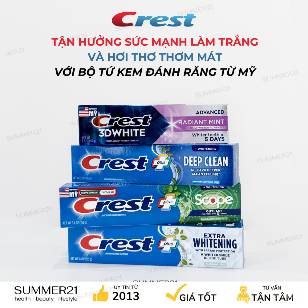 [TRẢ ORDER DƯ] Kem Đánh Răng CREST