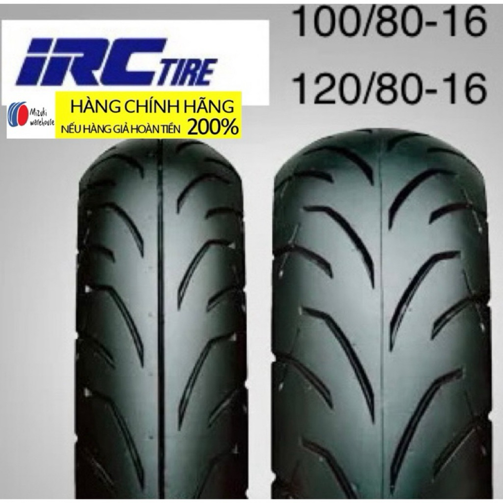 Lốp Irc zin SH125, SH150, sh ý Lốp Irc SH 100/80-16 và 120/80-16 chính hãng mới 100%