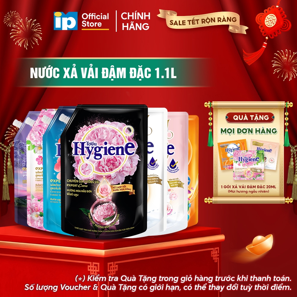 Nước Xả Vải Đậm Đặc Hygiene 1.1L (Sản Xuất tại VN)