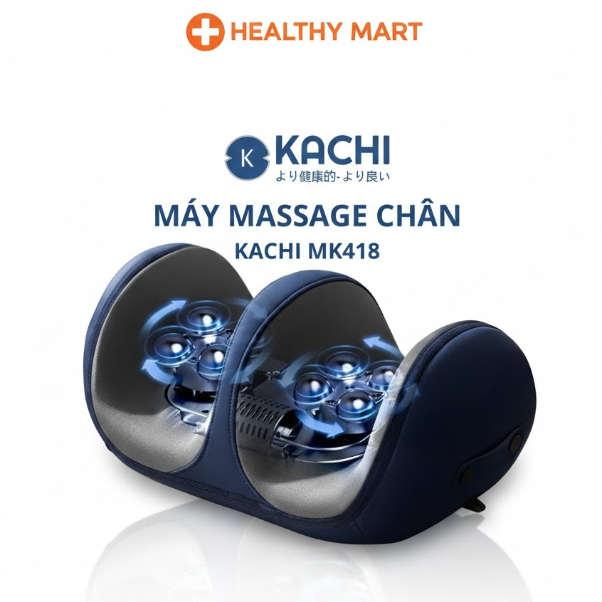 Máy MISHIO KACHI Massage Chân Bấm Huyệt Bấm huyệt tự động 2 chế độ massage và chườm ấm