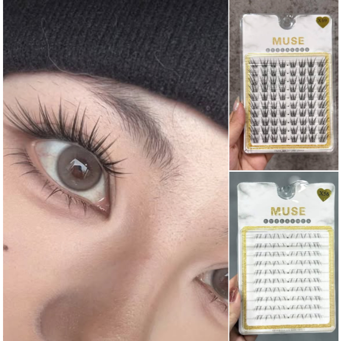 Mi Giả, Mi Cụm X69- X56 MUSE tự nhiên, Không Cứng Form