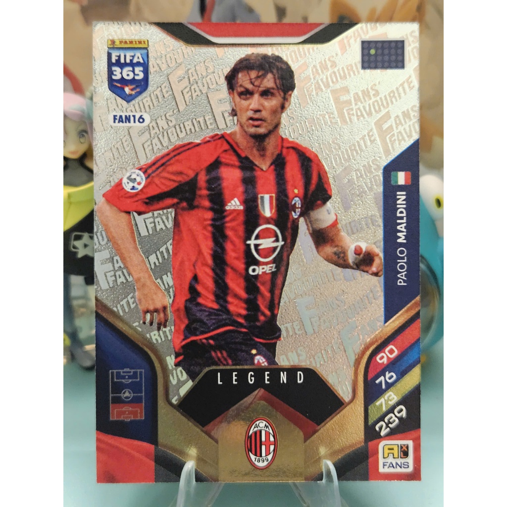 Thẻ FAN FAVOURITE Paolo Maldini Panini Fifa 365 2025/2026 (AC Milan) (25/26) (Bóng Đá)