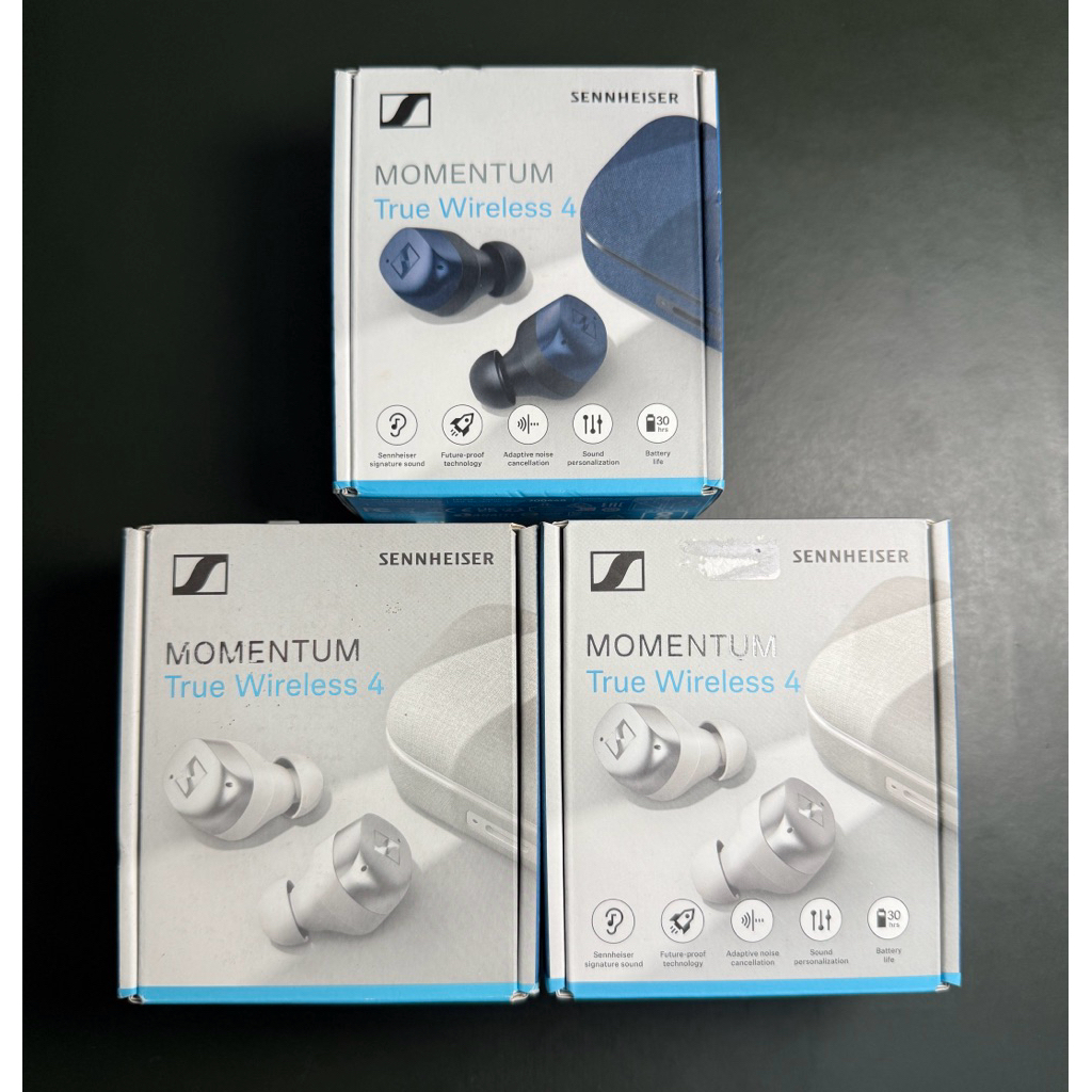 Tai nghe Sennheiser momentum true wireless 4 - white,blue denim (new)