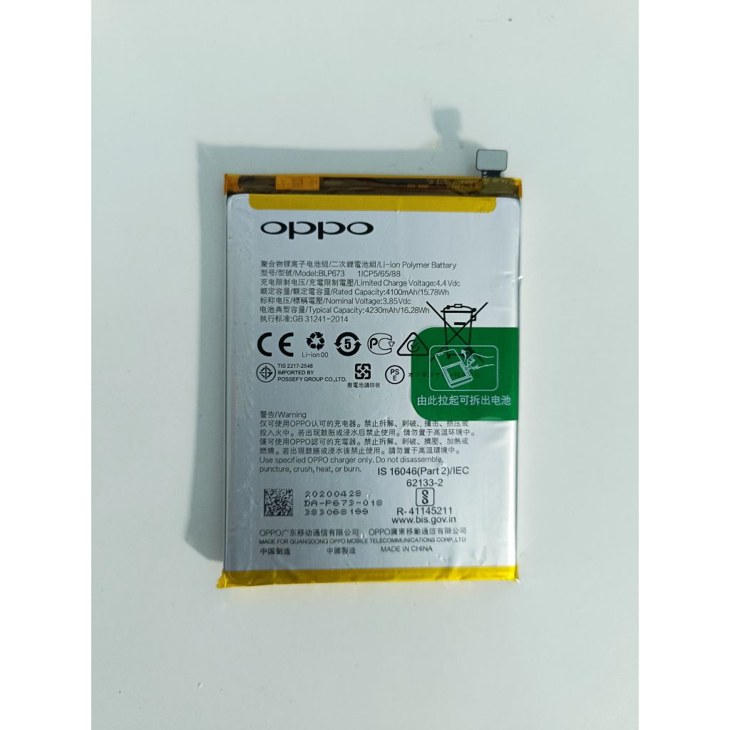 Pin zin tháo máy Oppo A31/ Oppo A5S/ Oppo A7/ Oppo A3S còn tốt