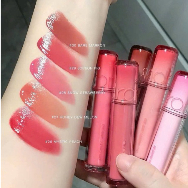 [Mẫu Mới] Son Bóng Romand The Juicy Lasting Tint Mẫu Mới, Son Tint Bóng Romand Juicy Lasting Tint 26