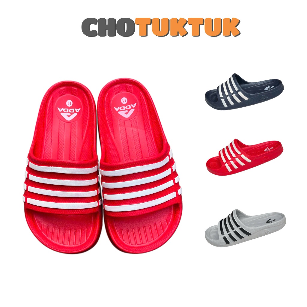 Dép bé trai Thái lan quai sọc đúc chống trơn trượt êm nhẹ ADDA - GS 55R01
