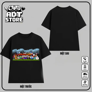 Mẫu Áo thun Mega SMP - Game _ Liên Quân Mobi ROV . Mẫu tướng được yêu thích Zata FLo - Airi - Nakroth - Zuka - Ryoma