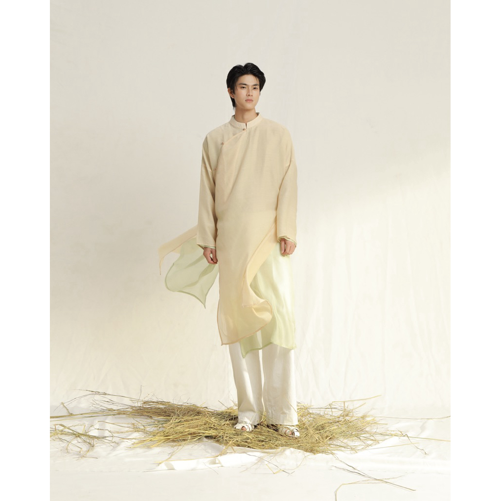 Áo dài nam thiết kế Duyên Thảo – BST Xuân Thời Nhất Khắc | Villa Wings