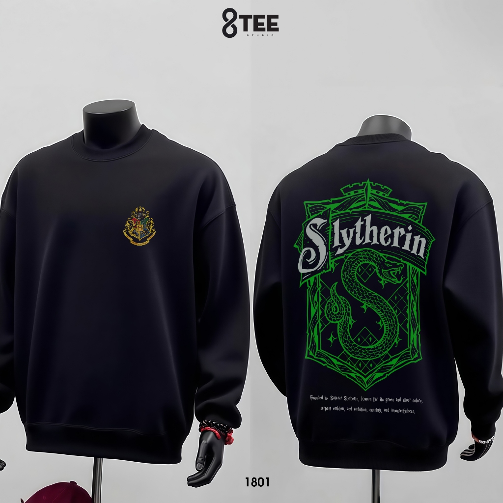 Áo Sweater Nỉ Bông Form Rộng HARRY POTTER | Mềm – Ấm – Dễ Phối | Unisex Nam Nữ Oversize 8TEE STUDIO
