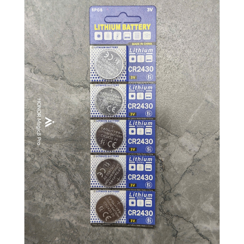 PIN CR 2430 CR2430 3V 280MAH Dung Lượng Cao