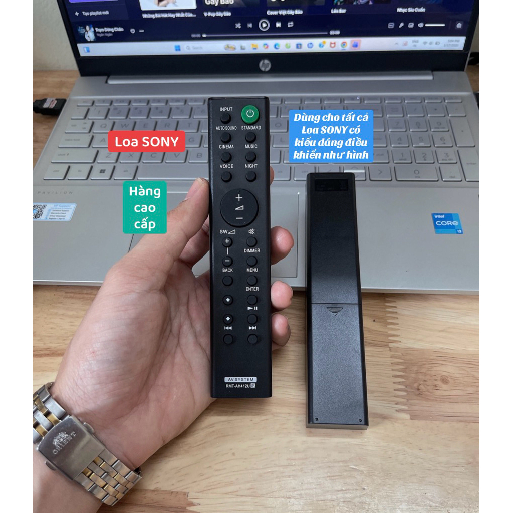 Điều khiển loa Sony hàng cao cấp( Dùng cho tất cả loa Sony có kiểu dáng điều khiển như hình)