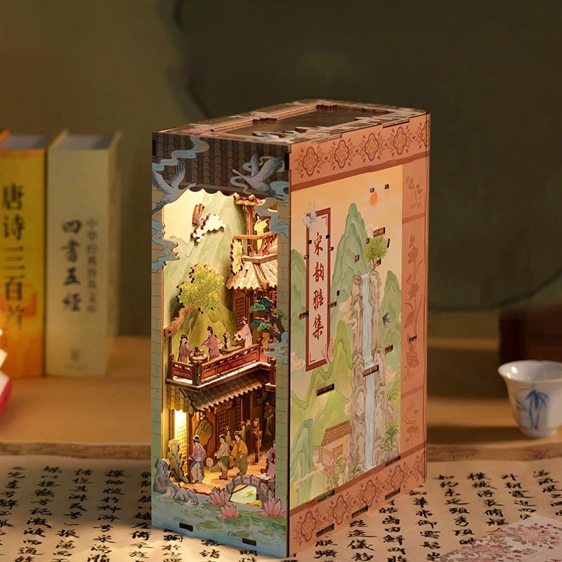 Cat’s Sky City DIY Book Nook Kit – Hoạt Cảnh Thời Tống | Collection of Song Yun Ya | Mô Hình Trang T