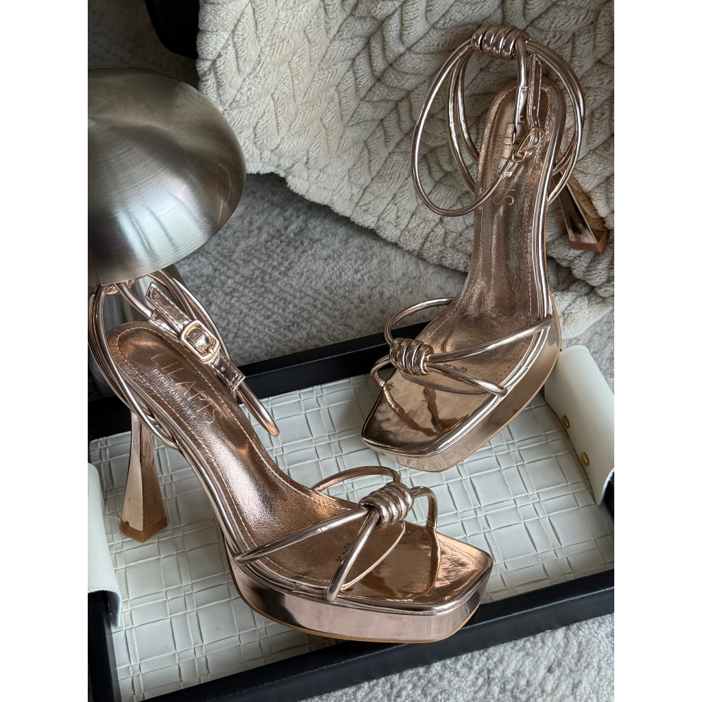E'LMER Collab LILAPIS | Wrap Strap Stiletto Heels G39