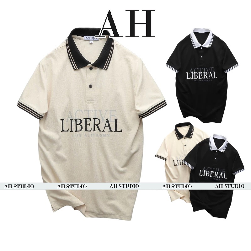 Áo POLO nam vải cá sấu Tici sang trọng cao cấp, thoáng mát - Liberal | AH STUDIO