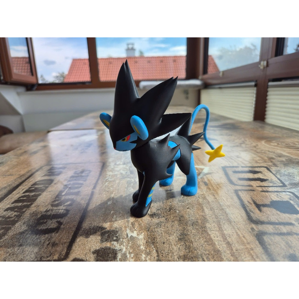 Mô hình Pokemon Luxray - Tượng Luxray In 3D Cao Cấp Decor Bàn Làm Việc, Quà Tặng Sưu Tầm