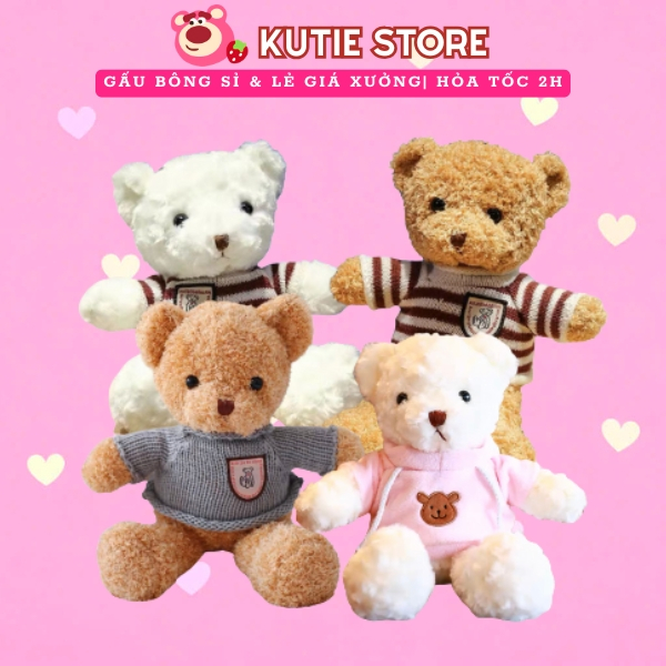 GẤU BÔNG TEDDY [SẴN] SIÊU DỄ THƯƠNG 30cm
