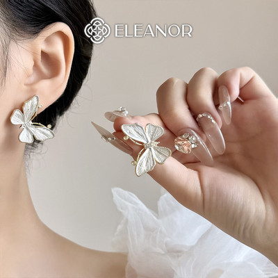 Bông tai nữ chuôi bạc 925 Eleanor Accessories hình hồ điệp phụ kiện trang sức khuyên tai 11395