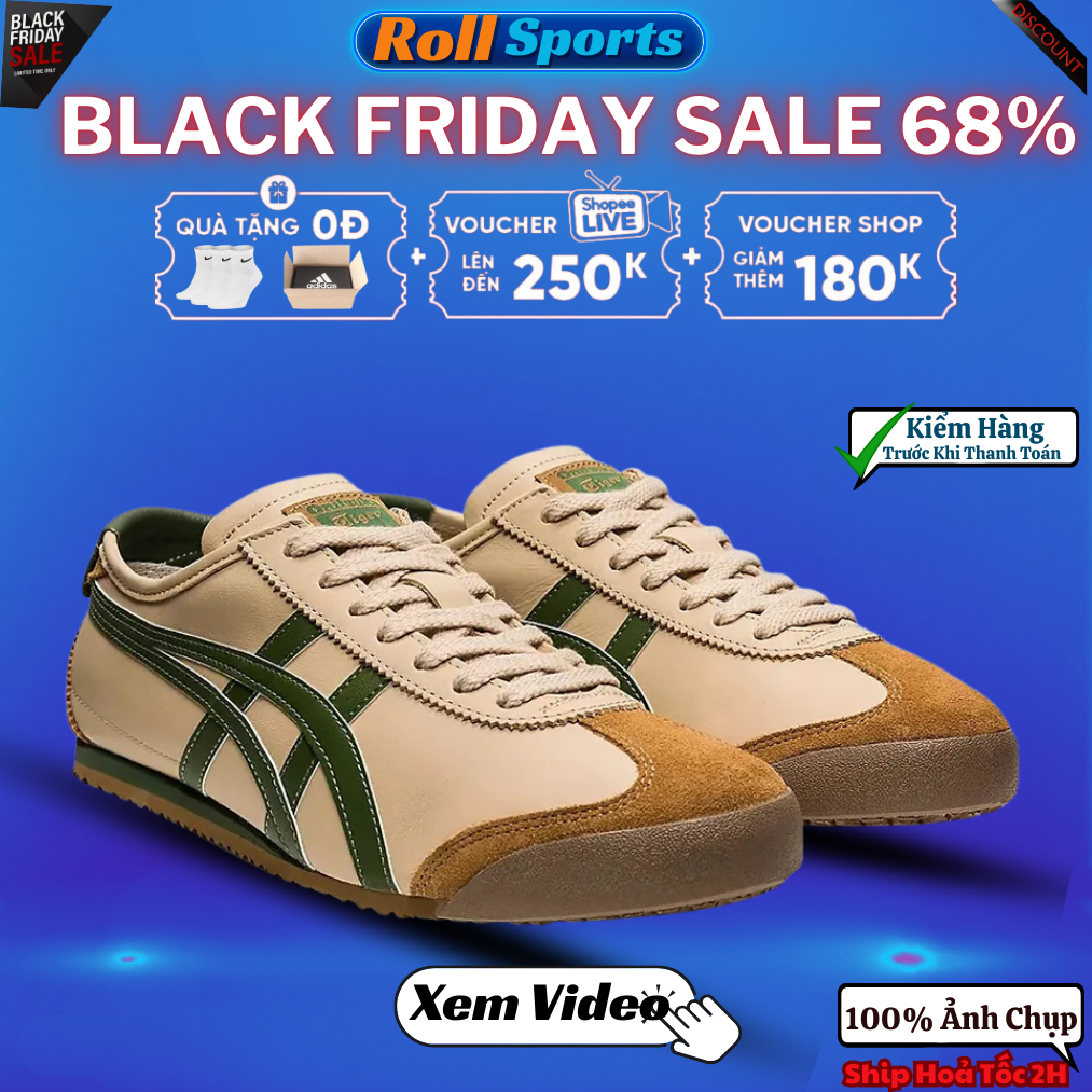 Giày Onitsuka Tiger Mexico 66 SD ‘Beige Green’ 1183A872-254 chính hãng FLEX SHOP