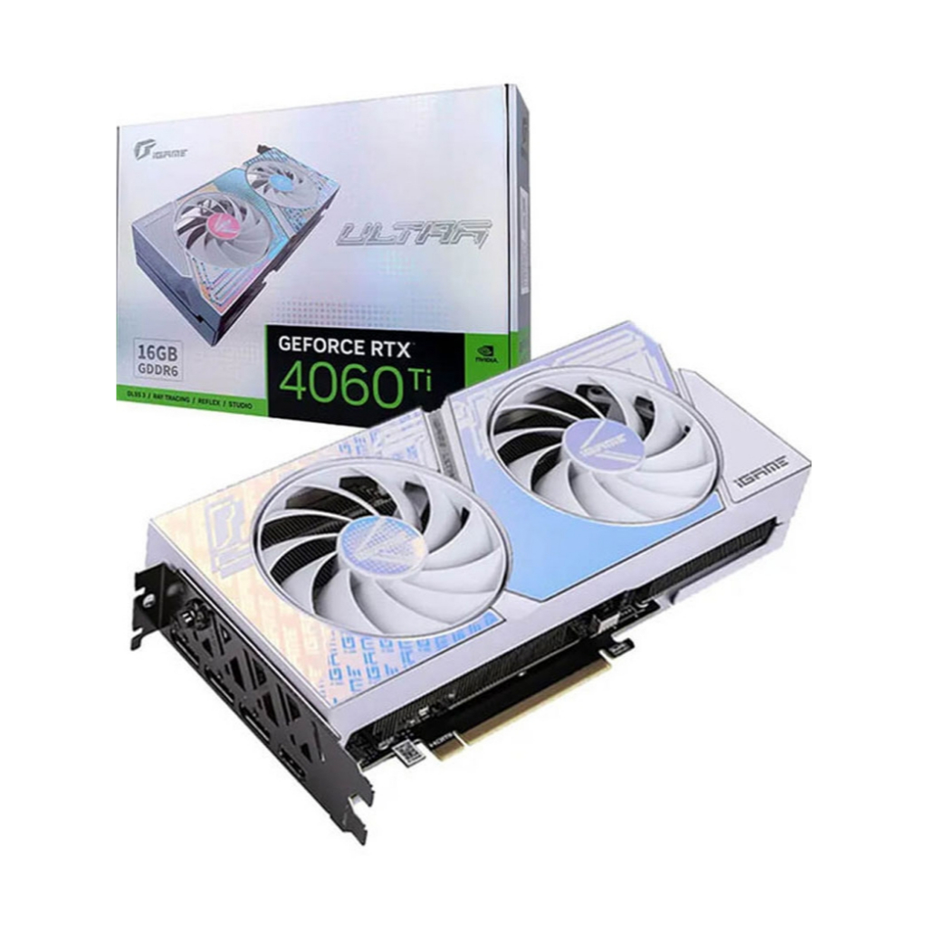 Card Màn Hình VGA Colorful RTX 4060 Ti iGame UltraWhite 16GB OC GDDR6 ĐẸP ZIN BẢO HÀNH HÃNG 04/2027