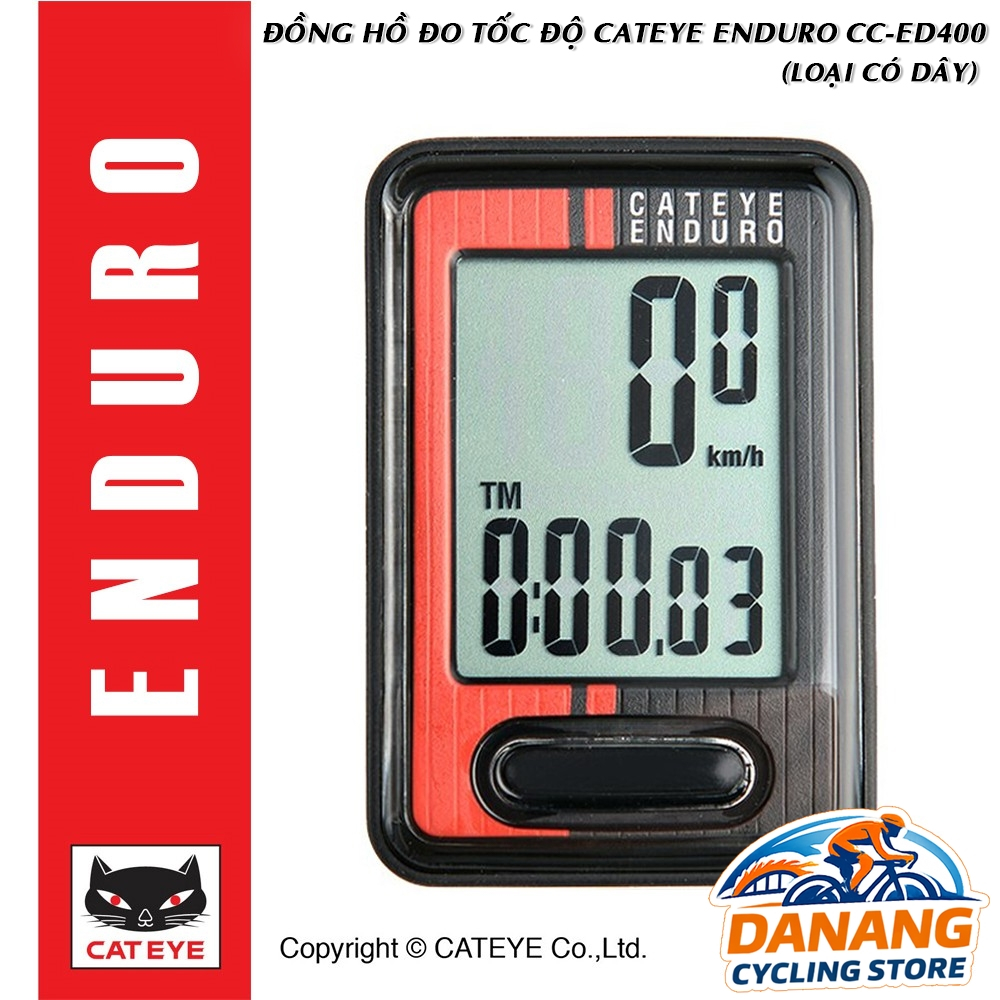 CATEYE ENDURO CC-ED400 – Đồng Hồ Xe Đạp Có Dây, Dễ Lắp, Đo Chính Xác – Chính Hãng, Dễ Lắp