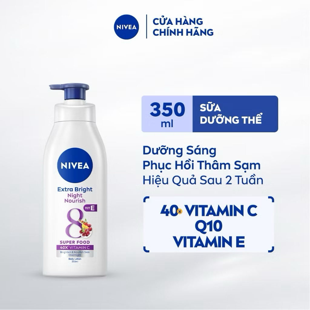 Pass dưỡng thể Nivea tím đêm new (Date 2028)