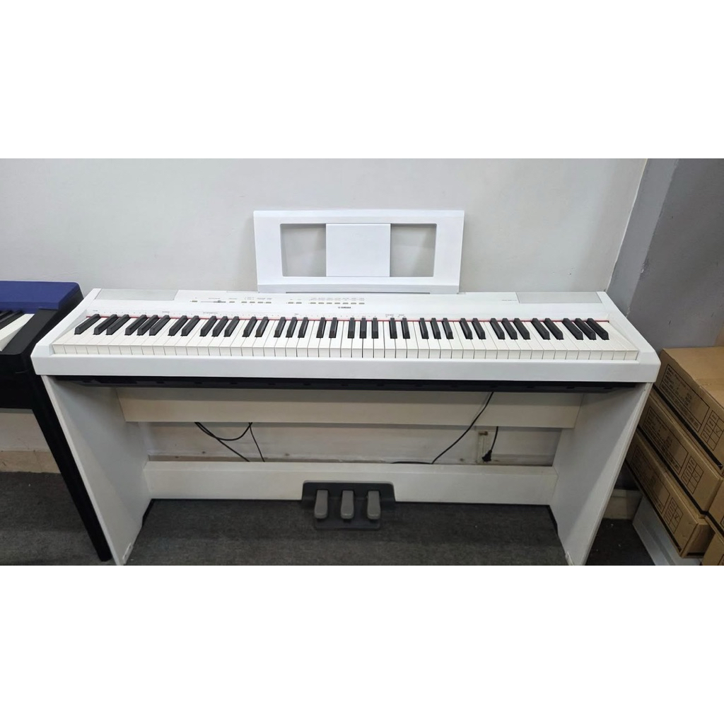 Piano Yamaha P115 White - Piano điện Yamaha chính hãng - Âm hay nhỏ gọn có chân gỗ