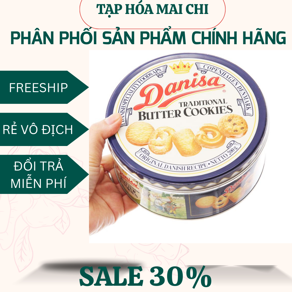 Bánh quy bơ Danisa hộp 200g-HÀNG CHÍNH HÃNG