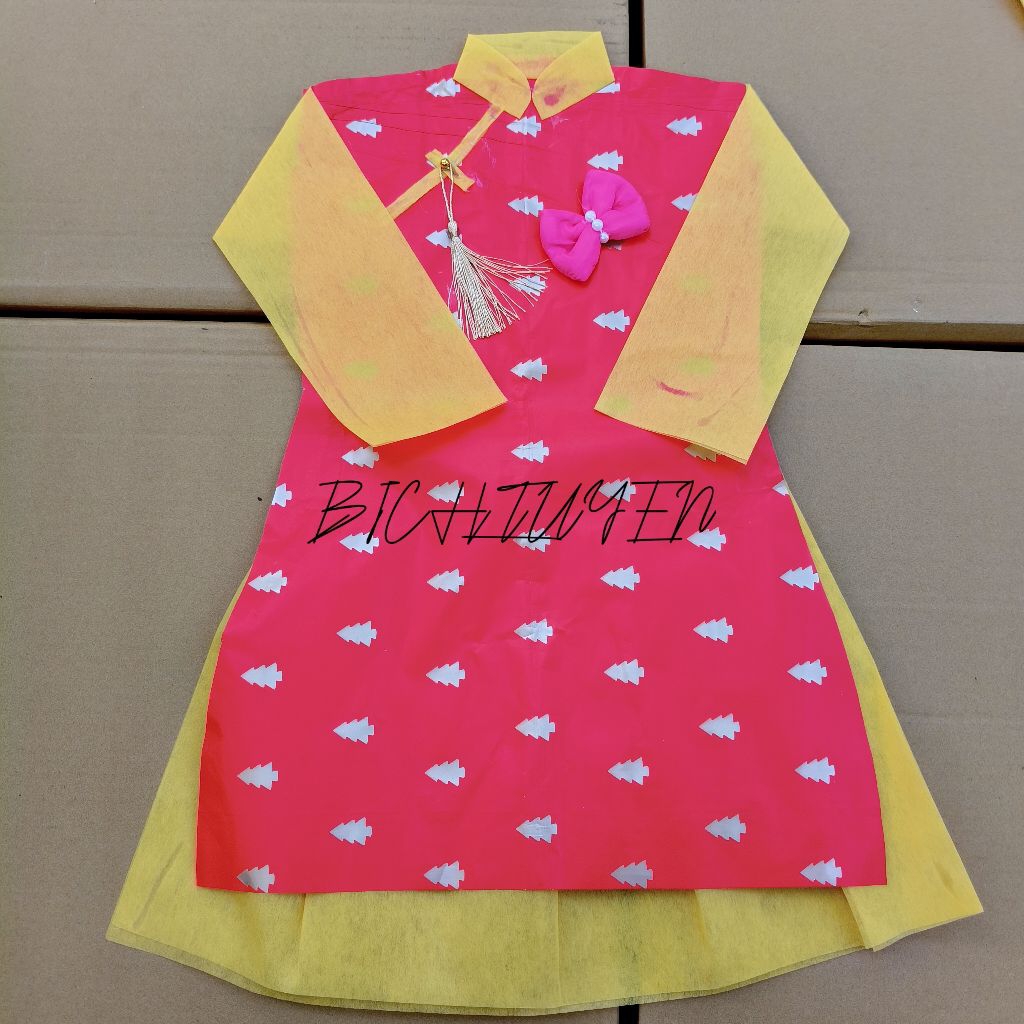 [ HÀNG MÃ] GIẤY CÚNG BỘ AODAI CHO BÉ GÁI