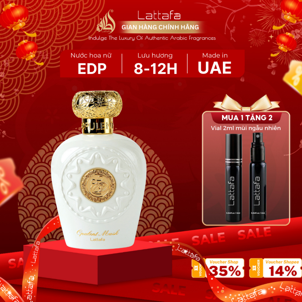 Nước Hoa Nữ Lattafa Opulent Musk EDP 100ml - Cuốn hút, Sang trọng, Thanh lịch