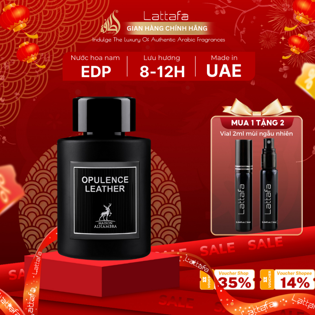 [Deal Mở Bán] Nước Hoa Nam Maison Alhambra BY Lattafa Opulence Leather EDP 100ml