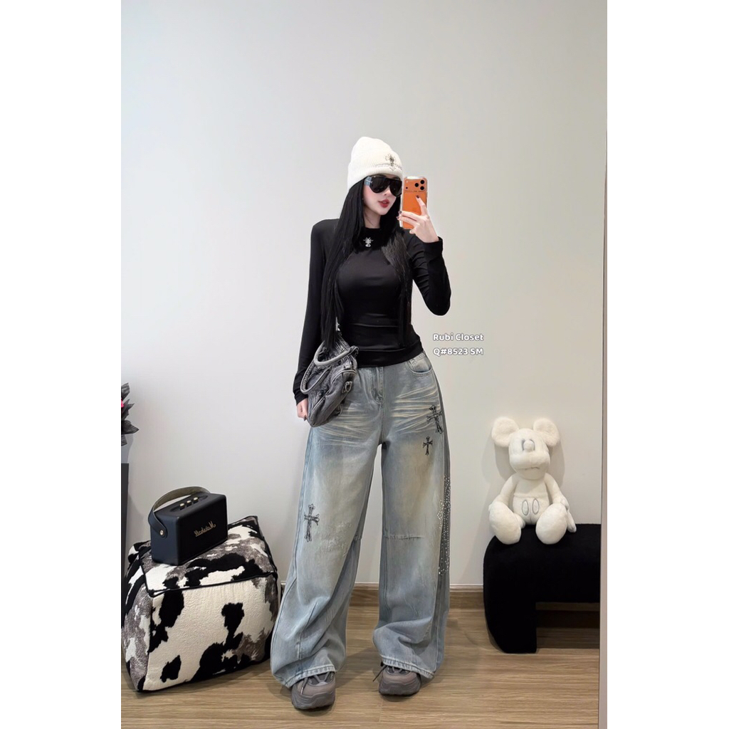 ▫️Rubi GZ #8523 QUẦN JEAN ĐÍNH ĐÁ