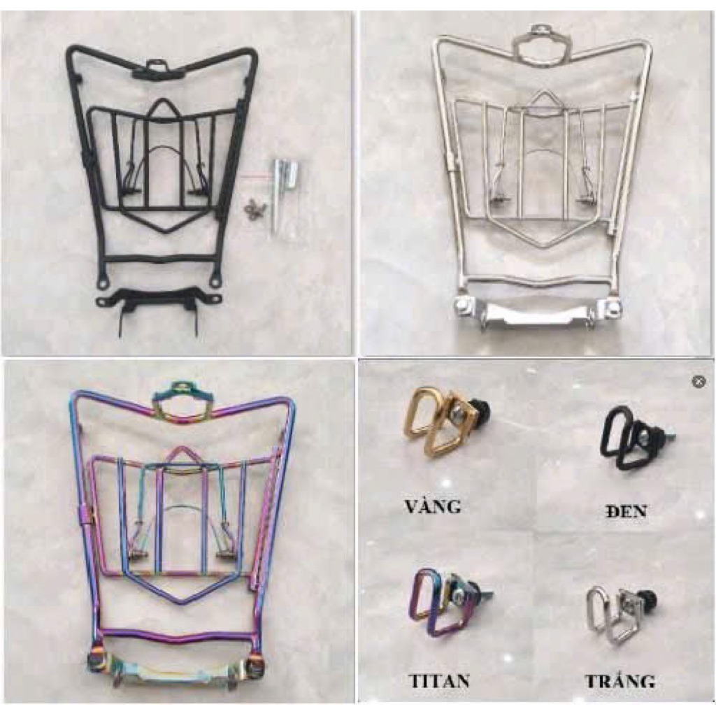 Baga xe NVX V3 (2025-2026) Titan Inox 10ly Artistar