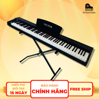 [Piano] Đàn Piano Điện VicTor VT02 Bản 2026 Đủ 88 Phím Đàn Gỗ, Tặng Đầy Đủ PK, Khóa Học Onl