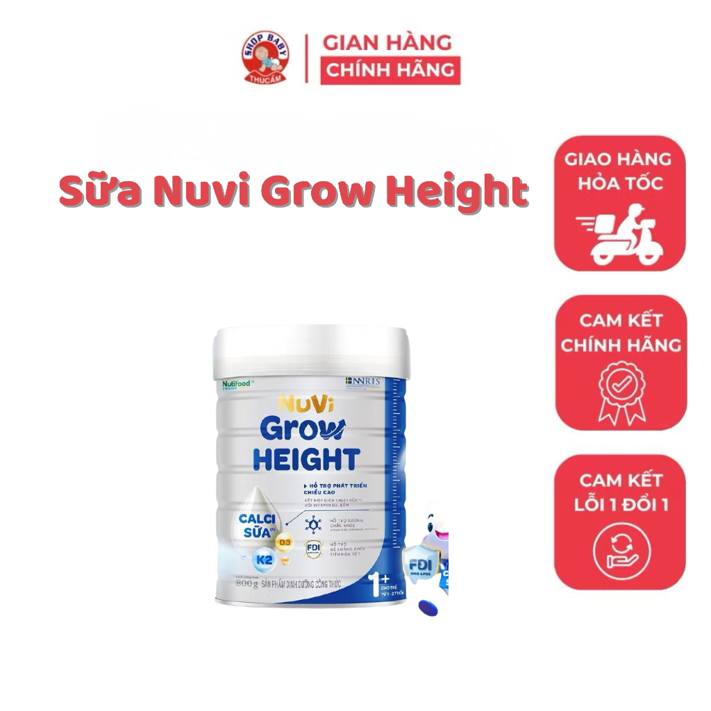 Sữa Nuvi Grow Hight 800gr