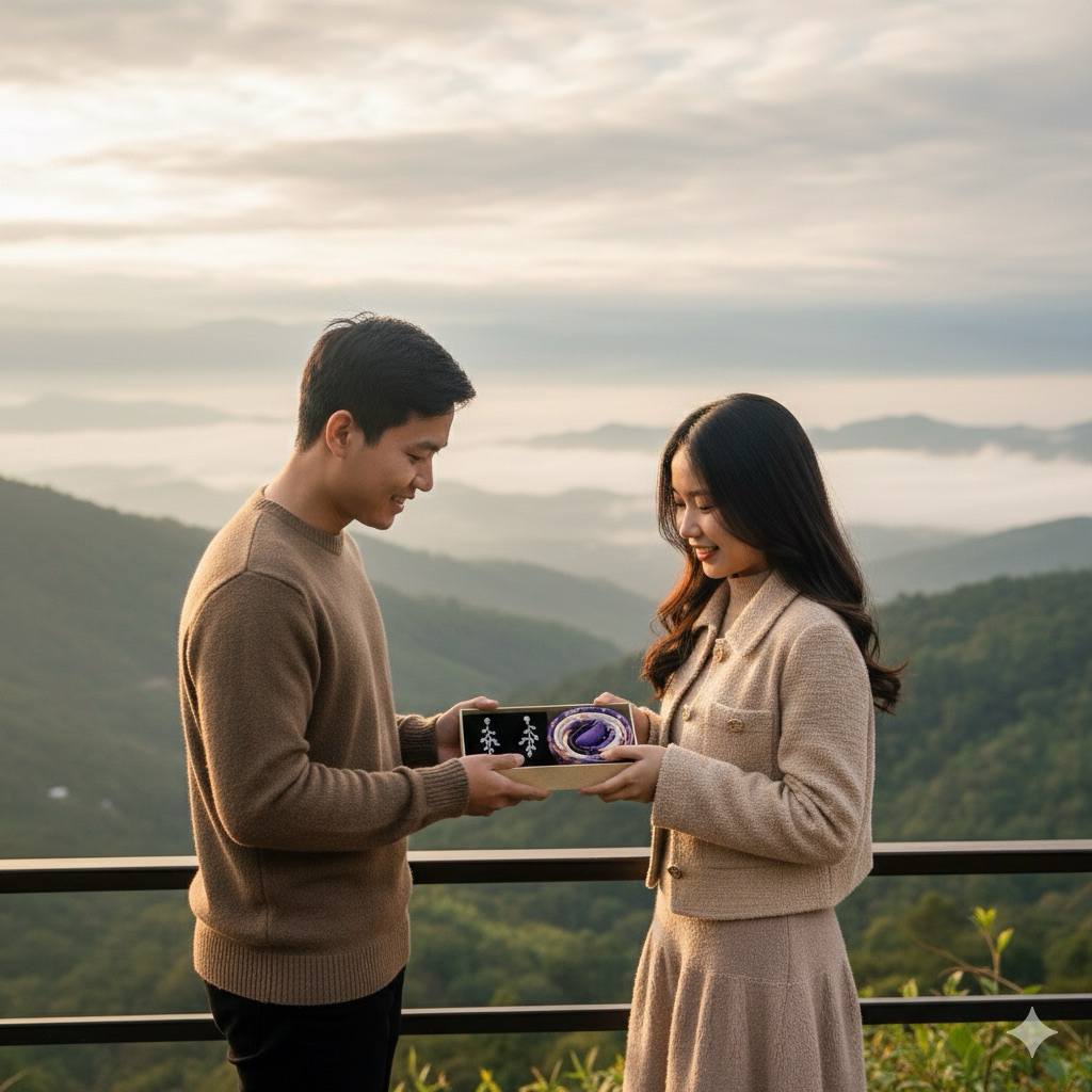 SET QUÀ KHĂN LỤA + KHUYÊN TAI SIÊU XINH TẶNG BÀ/MẸ/NGƯỜI YÊU/BẠN BÈ CÁC NGÀY LỄ TẾT SINH NHẬT... V3 