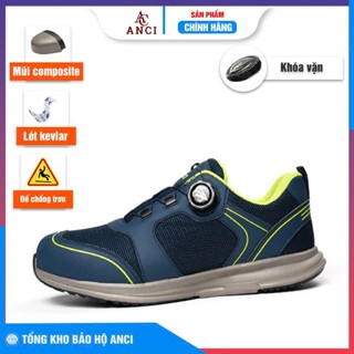 Giày bảo hộ lao động khóa vặn thể thao - ANCI AC02 - chống đinh, chống va đập, chống trơn trượt.
