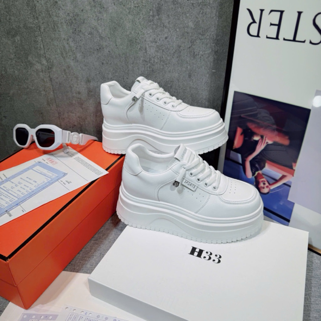 👟 Thể thao Sport H33 siêu nhẹ – nâng đế 6cm tôn dáng, mang cực êm