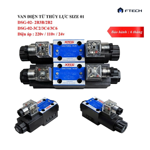 Van thủy lực (XTCG) DSG-02-2B2/DSG-02-3C2/DSG-02-3C4/DSG-02-3C6 Van điện từ thủy lực DSG