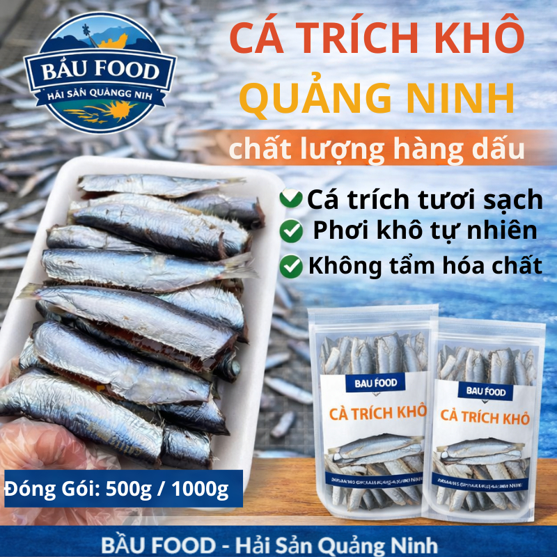 Cá Trích(cá nhâm) Khô Quảng Ninh Cá Trích Tươi Phơi Nắng Tự Nhiên