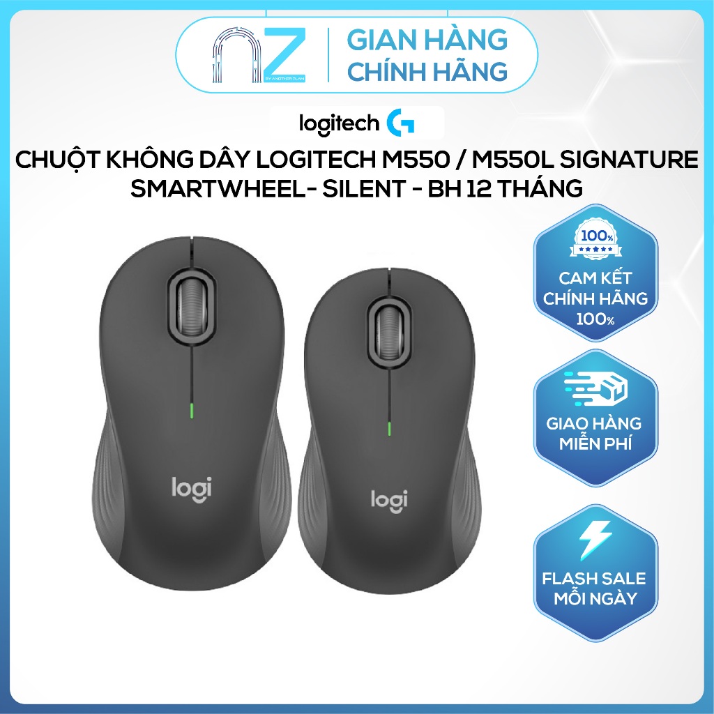 [ Chính Hãng ] Chuột không dây Logitech M550 / M550L Signature - SmartWheel- Silent - BH 12 tháng