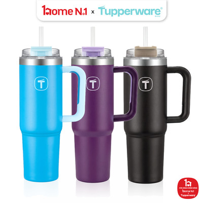 Ly Giữ Nhiệt Tupperware Có Tay Cầm Big T 1.1l – Day Blue