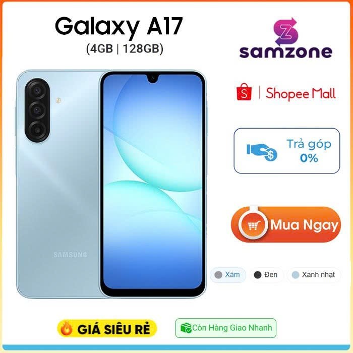 [ Kích Tháng 1 ] Điện thoại Samsung Galaxy A17 LTE (4GB/128GB) Chính hãng